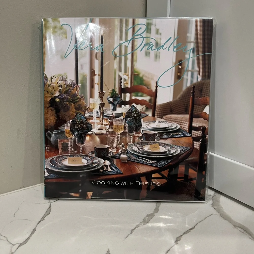 Vera Bradley, NWT cookbook Cooking with Friends Book